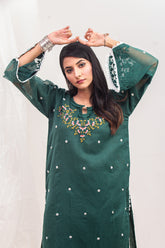 Elite Rich Emerald Embroidered outfit